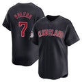 Cleveland Guardians #7 George Valera Player Navy HeidiMiller Limited Home Game Stitched Jerseys