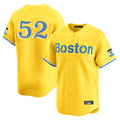 Boston Red Sox #52 Wilyer Abreu Player Yellow HeidiMiller Limited Home Game Stitched Jerseys1