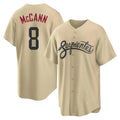 Arizona Diamondbacks #8 James McCann Player Tan HeidiMiller City Connect Home Game Stitched Jerseys