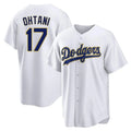 Los Angeles Dodgers #17 Shohei Ohtani Player Gold White HeidiMiller 2026 Collection Stadium Game Stitched Jerseys