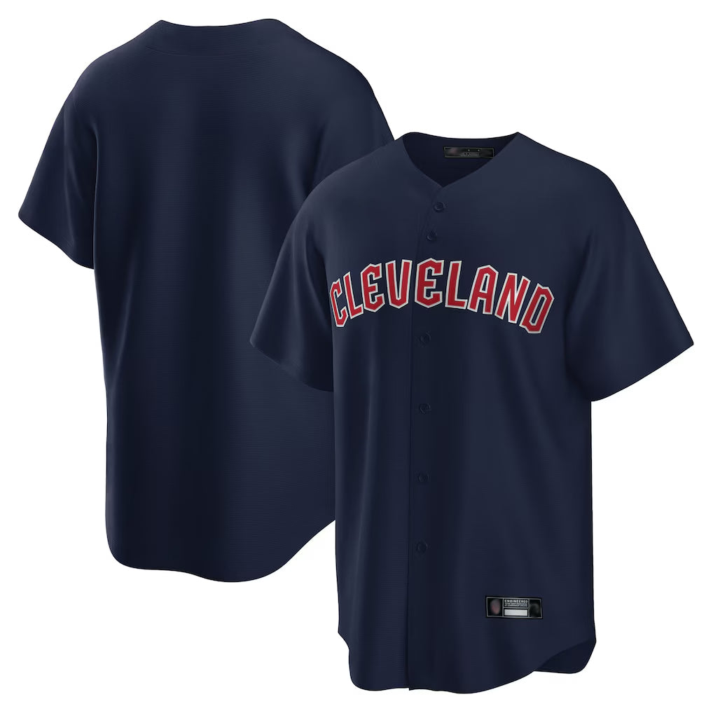 Cleveland Guardians Blank Player Navy HeidiMiller Game Home Stitched Jerseys