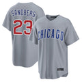 Chicago Cubs #23 Ryne Sandberg Player Gray HeidiMiller Home Game Stitched Jerseys