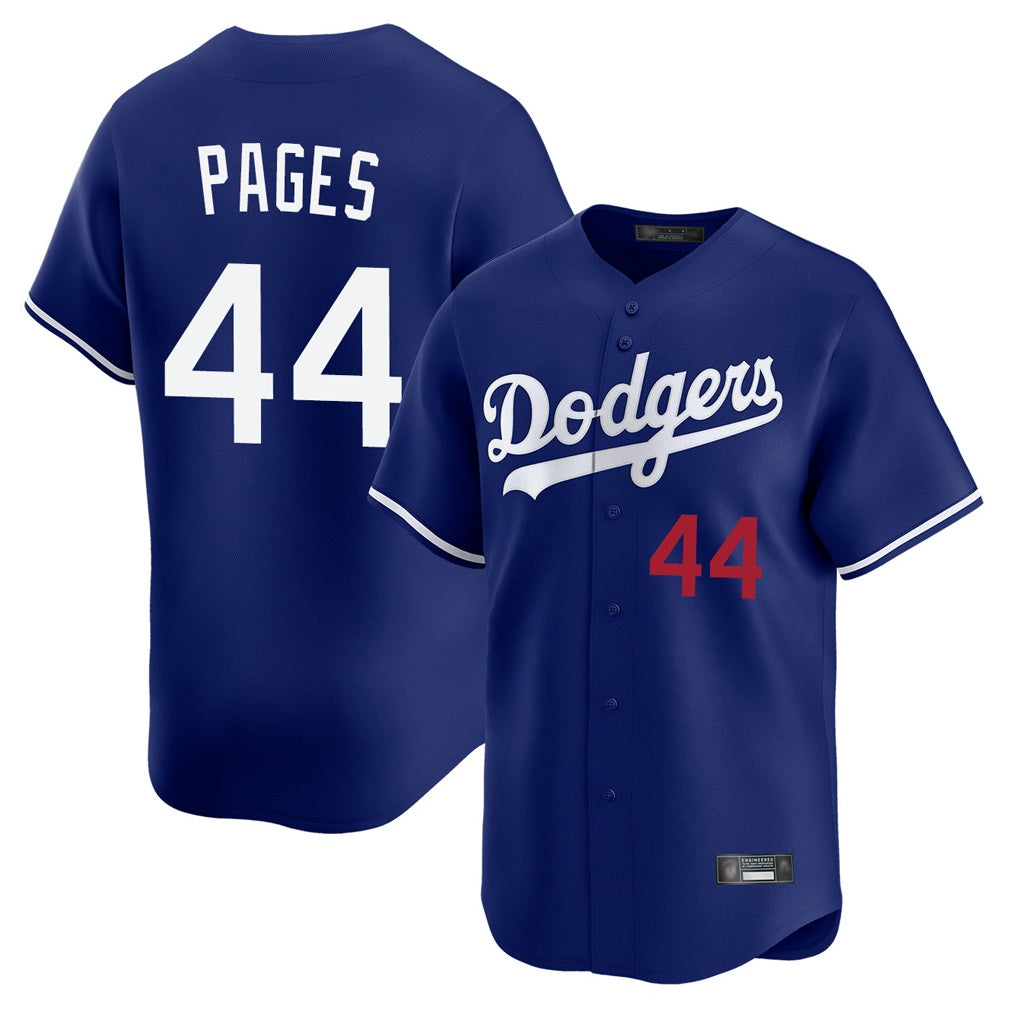 Los Angeles Dodgers #44 Andy Pages Player Royal HeidiMiller Limited Home Stitched Jerseys