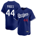 Los Angeles Dodgers #44 Andy Pages Player Royal HeidiMiller Limited Home Stitched Jerseys