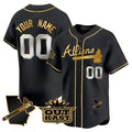 Custom Atlanta Braves Atliens Vapor Premier Limited Jersey V2 ¨C Black HeidiMiller
