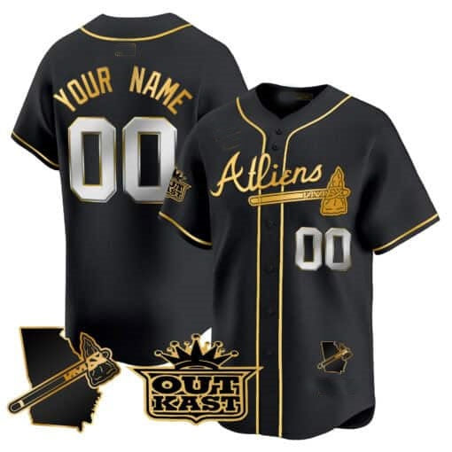 Custom Atlanta Braves Atliens Vapor Premier Limited Jersey V2 ¨C Black HeidiMiller