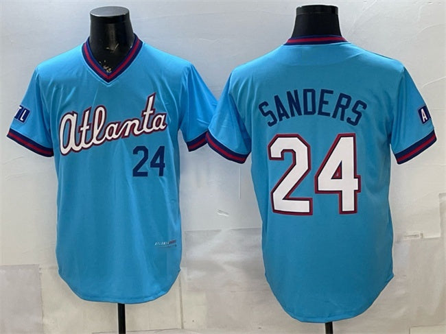 Atlanta Braves #24 Deion Sanders Powder Blue HeidiMiller 2026 City Connect Stadium Stitched Jersey