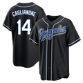 Kansas City Royals #14 Jac Caglianone Player Black HeidiMiller Carbon Fashion Home Game Stitched Jerseys
