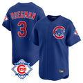 Chicago Cubs #3 Alex Bregman Player Royal HeidiMiller 150th Anniversary Limited Home Stitched Jerseys