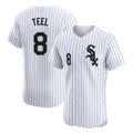 Chicago White Sox #8 Kyle Teel Player White HeidiMiller Stripe Limited Elite Home Stitched Jerseys
