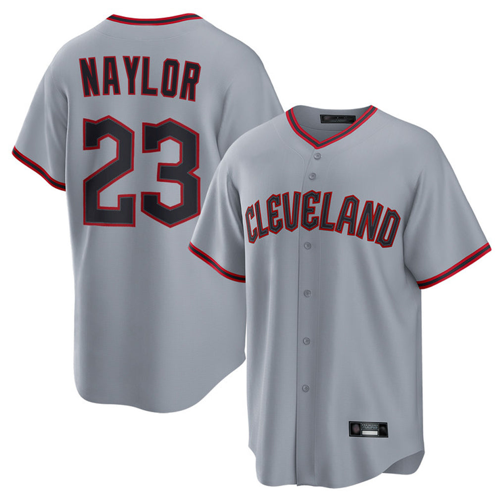 Cleveland Guardians #23 Bo Naylor Player Gray HeidiMiller Home Game Stitched Jerseys