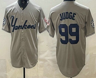 New York Yankees #99 Aaron Judge Grey HeidiMiller Limited Jersey