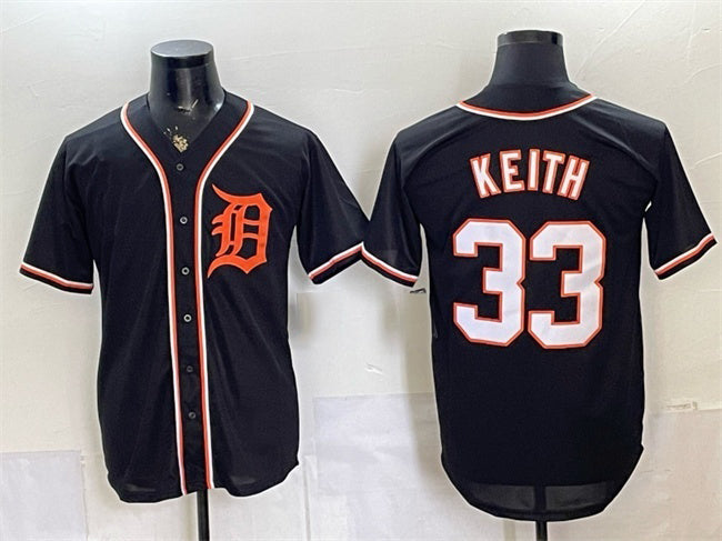 Detroit Tigers #33 Colt Keith 2026 Fashion Replica Black HeidiMiller Out Stitched Jersey