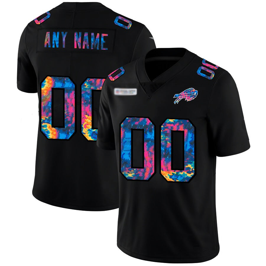 Custom B.Bills Multi-Color Black HeidiMiller 2020 Crucial Catch Vapor Untouchable Limited Jersey