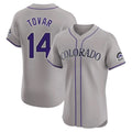 Colorado Rockies #14 Ezequiel Tovar Player Gray HeidiMiller Limited Elite Home Stitched Jerseys