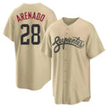 Arizona Diamondbacks #28 Nolan Arenado Player Tan HeidiMiller City Connect Home Game Stitched Jerseys