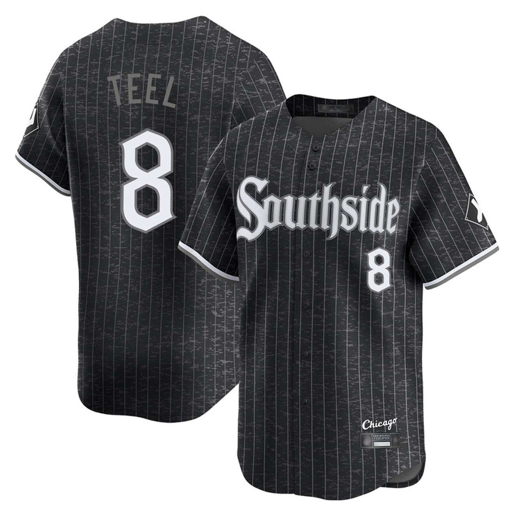 Chicago White Sox #8 Kyle Teel Player Black HeidiMiller City Connect Limited Home Stitched Jerseys