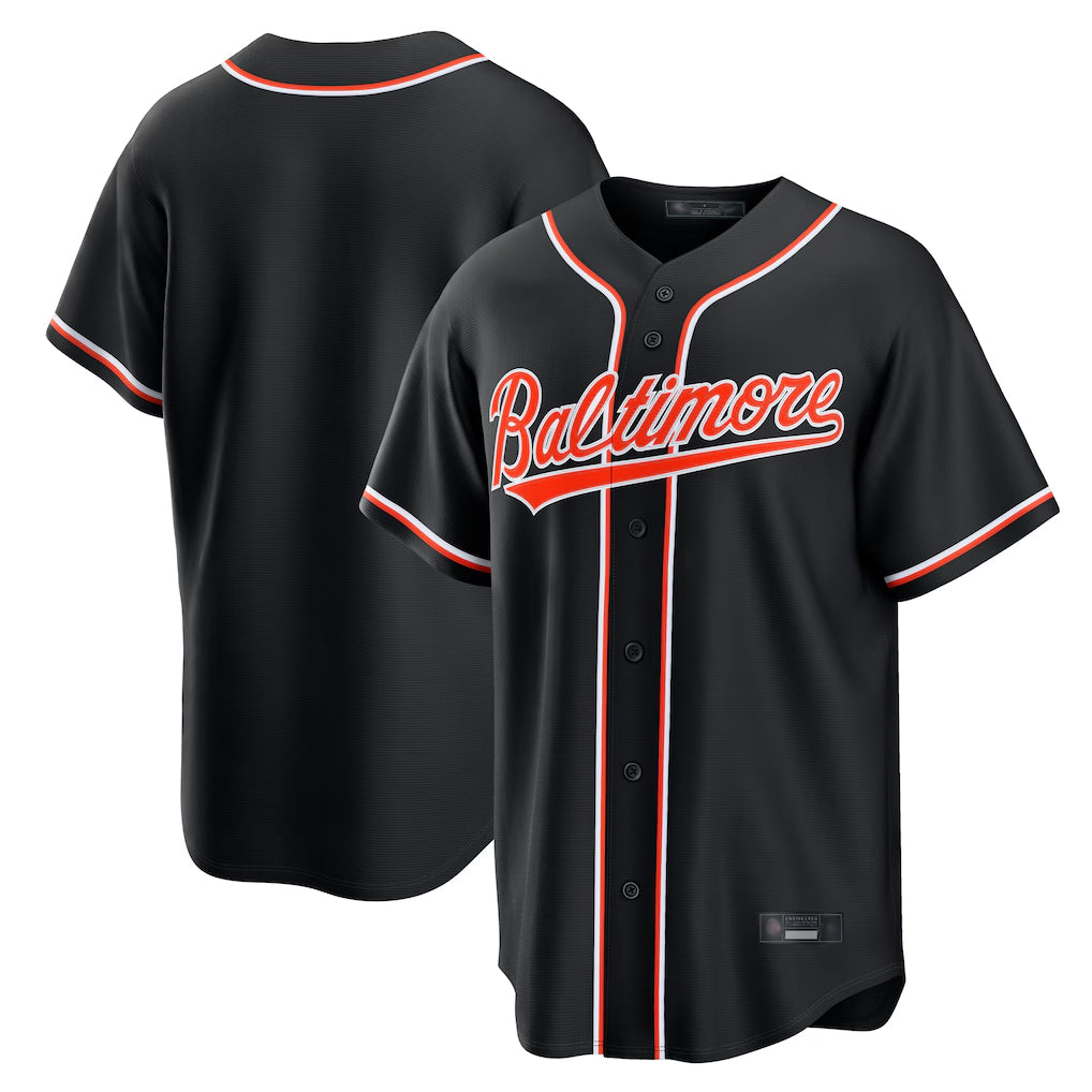 Baltimore Orioles Black HeidiMiller Out Fashion Home Game Blank Player Stitched Jerseys
