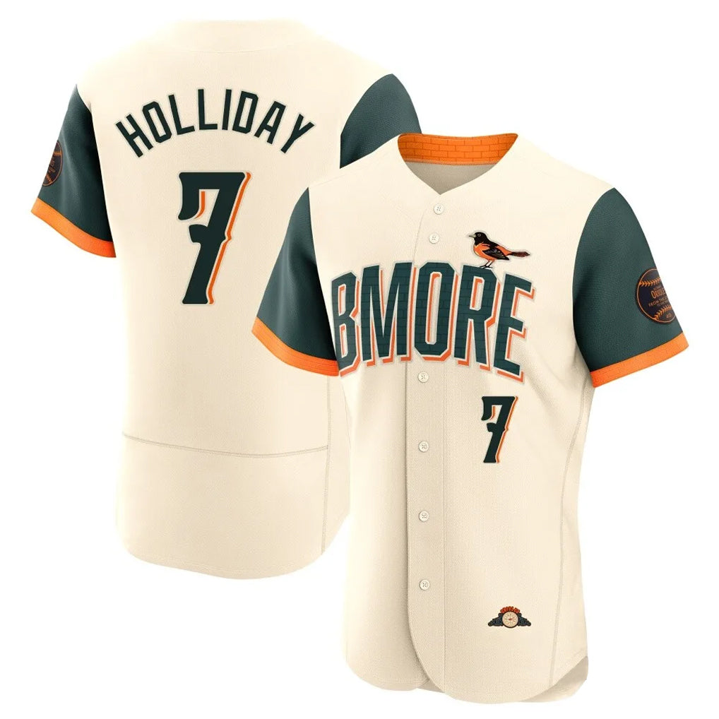 Baltimore Orioles #7 Jackson Holliday Player Cream HeidiMiller 2026 City Connect Limited Elite Home Game Stitched Jerseys