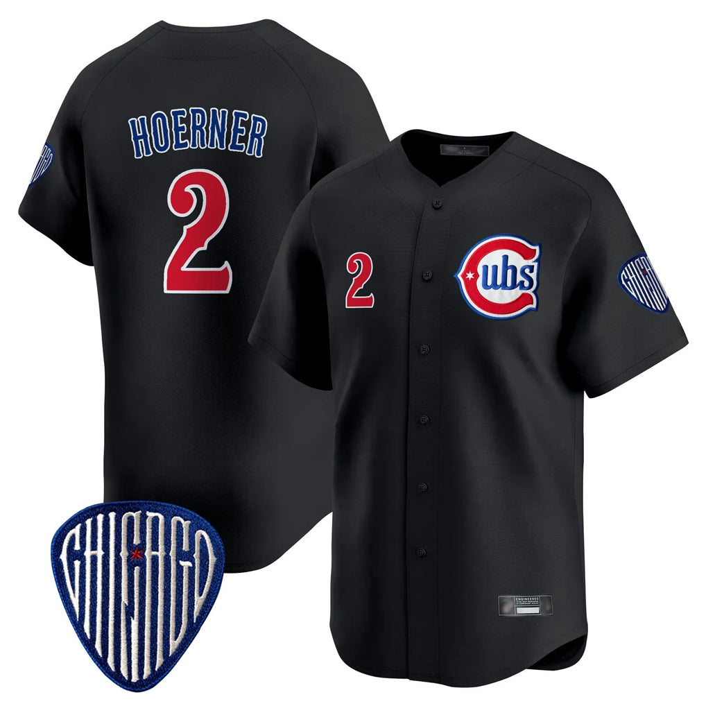 Chicago Cubs #2 Nico Hoerner Player Black HeidiMiller Vapor Premier Limited Home Stitched Jerseys
