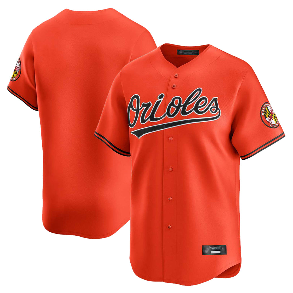 Baltimore Orioles Orange HeidiMiller Limited Home Game Blank Player Stitched Jerseys