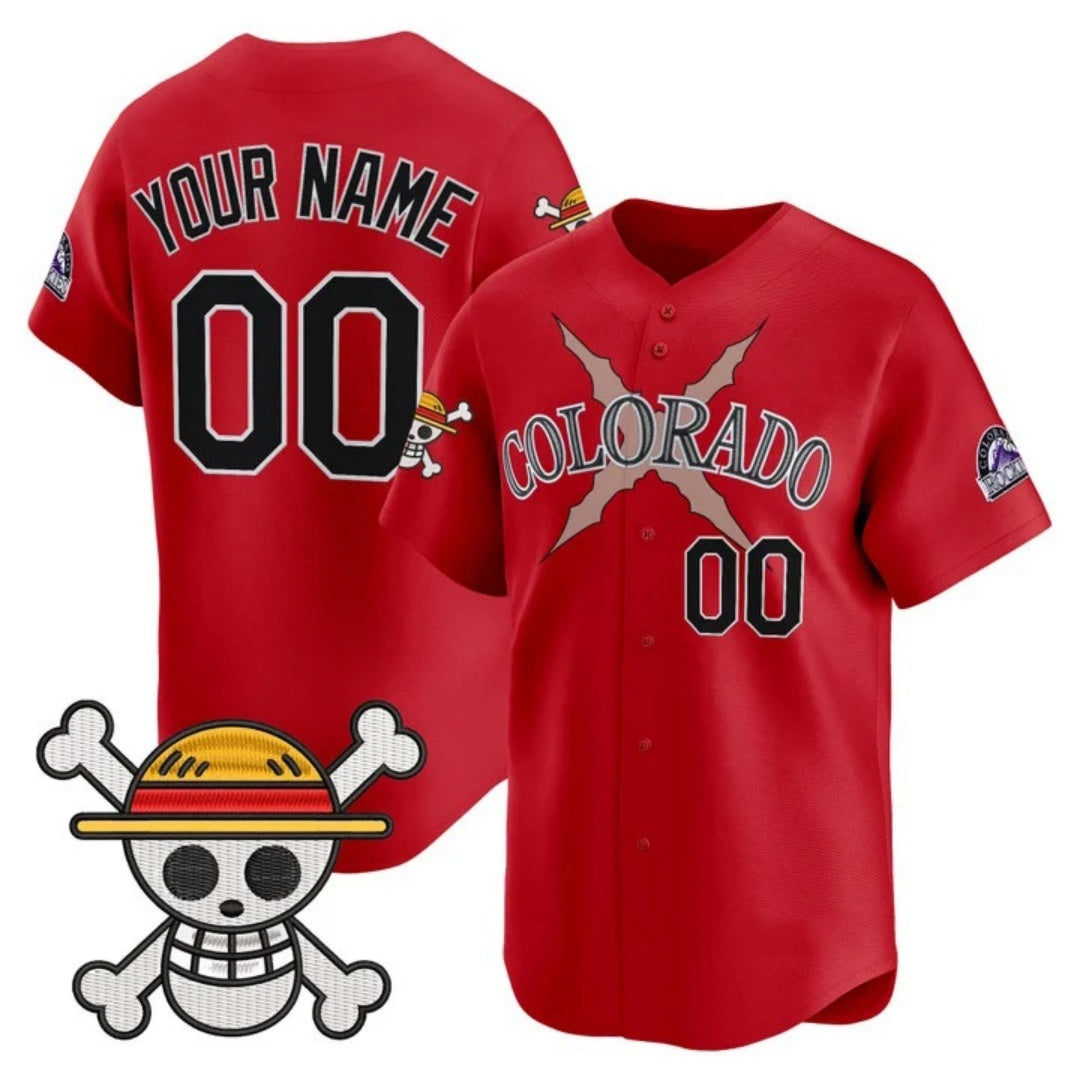 Custom Colorado Rockies x One Piece Red HeidiMiller Vapor Premier Limited Jersey - Stitched