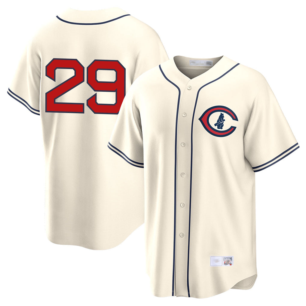 Chicago Cubs #29 Michael Busch Player Cream HeidiMiller Field of Dreams Home Game Stitched Jerseys