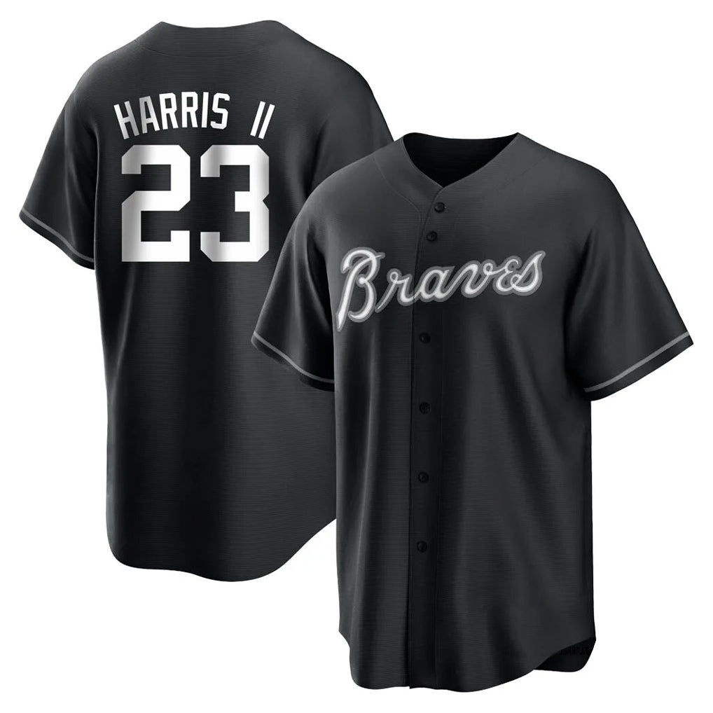 Atlanta Braves #23 Michael Harris II Player Black HeidiMiller Home Game Stitched Jerseys