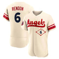 Los Angeles Angels #6 Anthony Rendon Player Cream HeidiMiller City Connect Limited ELite Home Stitched Jerseys