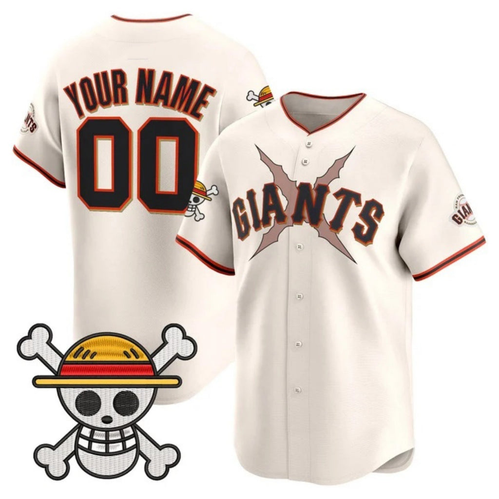 Custom San Francisco Giants x One Piece Cream HeidiMiller Vapor Premier Limited Jersey - Stitched