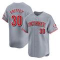 Cincinnati Reds #30 Ken Griffey Player Gray HeidiMiller Home Limited Stitched Jerseys