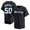Miami Marlins #50 Agustin Ramirez Player Black HeidiMiller Home Limited Stitched Jerseys