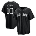 Boston Red Sox #10 Trevor Story Player Black HeidiMiller Home Game Stitched Jerseys