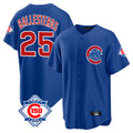 Chicago Cubs #25 Moises Ballesteros Player Royal HeidiMiller 150th Anniversary Home Game Stitched Jerseys
