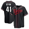 Minnesota Twins #41 Joe Ryan Player Black HeidiMiller Fashion Out Home Limited Stitched Jerseys