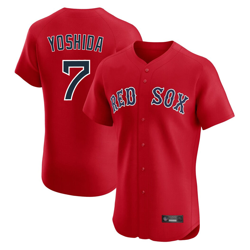 Boston Red Sox #7 Masataka Yoshida Player Red HeidiMiller Limited Elite Home Game Stitched Jerseys1