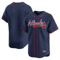 Atlanta Braves Navy HeidiMiller Limited Home Game Blank Player Stitched Jerseys
