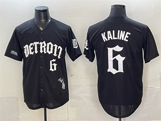 Detroit Tigers #6 Al Kaline 2026 Black HeidiMiller 'Motor Gothic Edition' Vapor Premier Limited Stitched Jersey