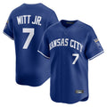 Kansas City Royals #7 Bobby Witt Jr. Player Royal HeidiMiller Limited Home Stitched Jerseys