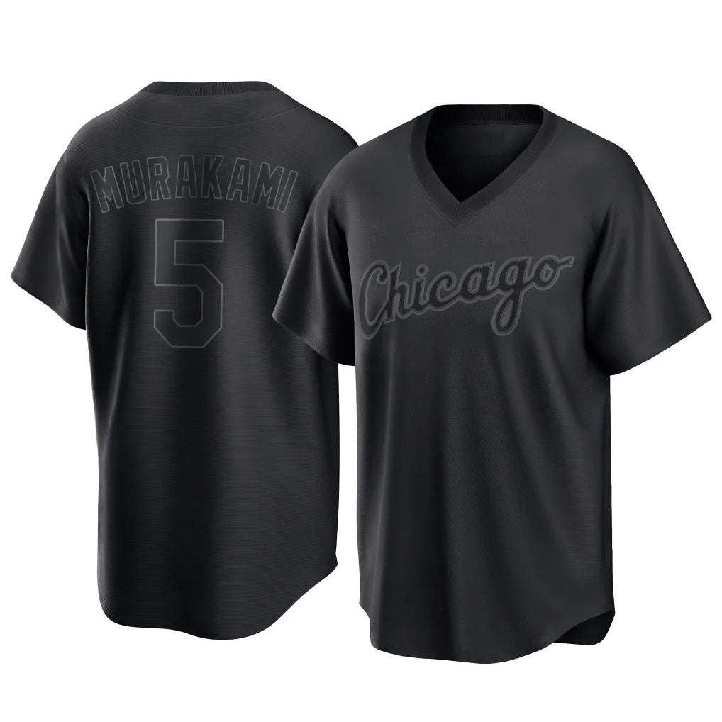 Chicago White Sox #5 Munetaka Murakami Player Black HeidiMiller T-shirt Home Game Stitched Jerseys