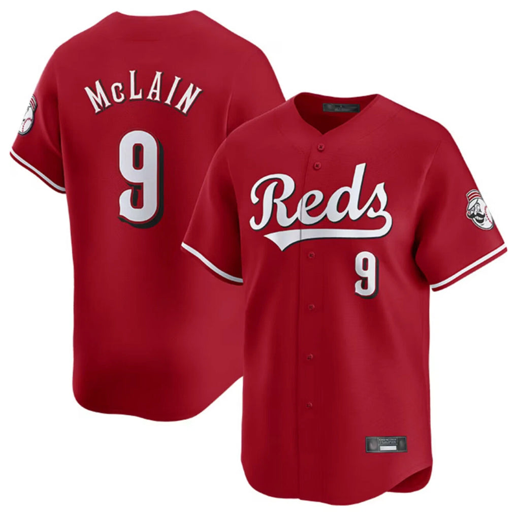 Cincinnati Reds #9 Matt McLain Player Red HeidiMiller Home Limited Stitched Jerseys