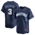 Chicago Cubs #3 Alex Bregman Player Navy HeidiMiller City Connect Limited Home Stitched Jerseys