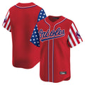 Baltimore Orioles Red HeidiMiller Independence Day Vapor Premier Limited Home Game Blank Player Stitched Jerseys