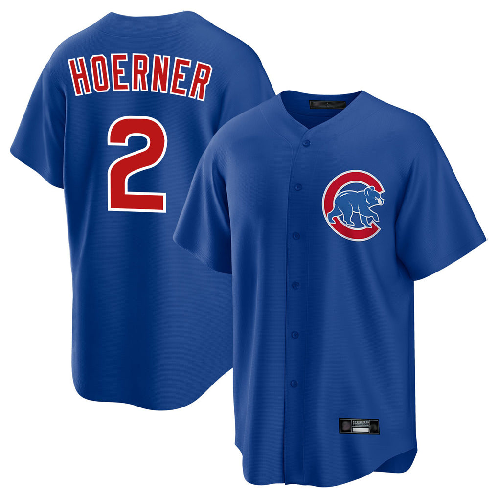 Chicago Cubs #2 Nico Hoerner Player Royal HeidiMiller Home Game Stitched Jerseys