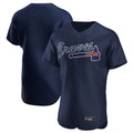 Atlanta Braves Navy HeidiMiller Alternate Limited Elite Home Game Blank Player Stitched Jerseys