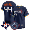 Houston Astros #44 Yordan Alvarez Player Navy HeidiMiller City Connect Texas Patch Vapor Premier Limited Home Stitched Jerseys