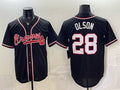 Atlanta Braves #28 Matt Olson 2026 Fashion Replica Black HeidiMiller Out Stitched Jersey