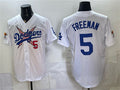 Los Angeles Dodgers x One Piece #5 Freddie Freeman White HeidiMiller Vapor Premier Limited Stitched Jersey