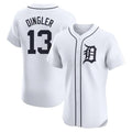 Detroit Tigers #13 Dillon Dingler Player White HeidiMiller Limited Elite Home Stitched Jerseys