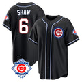 Chicago Cubs #6 Matt Shaw Player Black HeidiMiller Fashion Out 150th Anniversary Game Stitched Jerseys